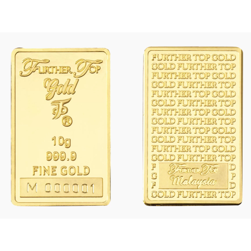 999.9 FURTHER TOP GOLD BAR 10/20GM