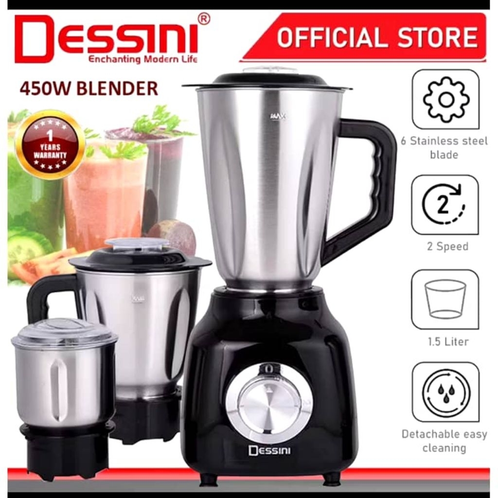 Dessini PROFESSIONAL HOME APPLIANCES 3 IN 1 BLENDER DS-190 Mesin