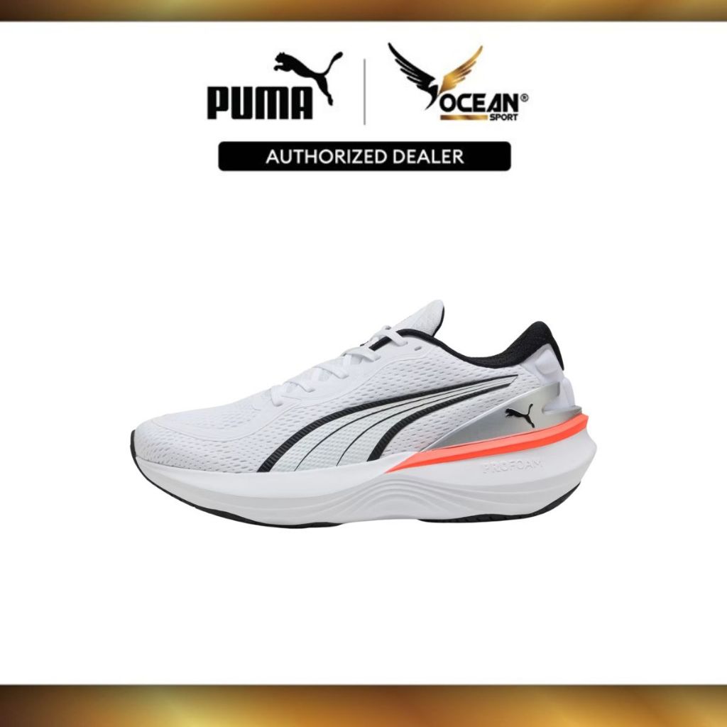 Puma Unisex Scend Pro 2 Running Shoes - Puma White-Glowing Red 31077909