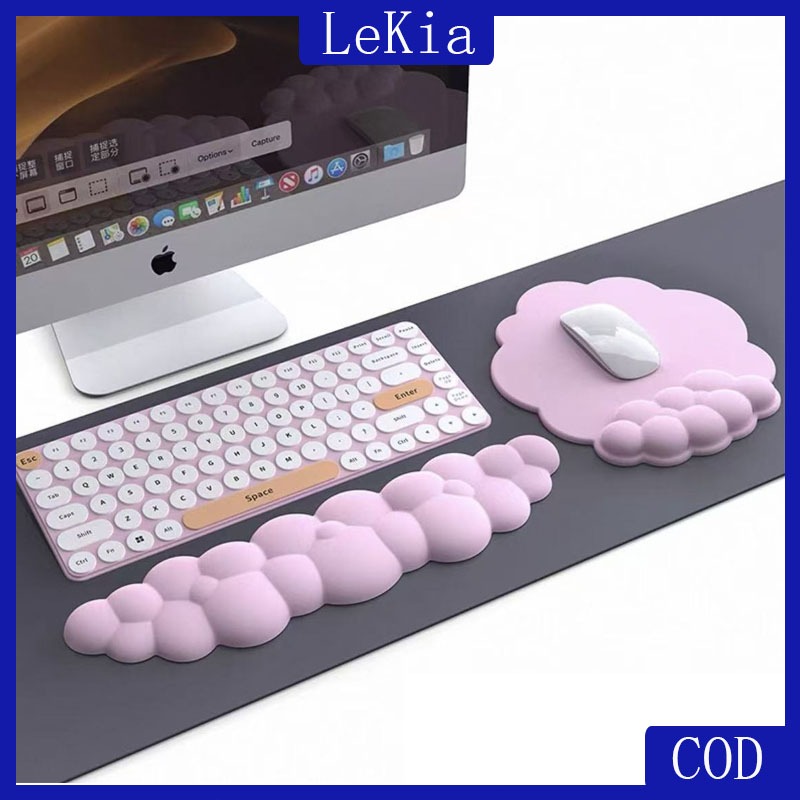 Keyboard Mouse Wrist Rest Ergonomic Office Typing Protect Relax Wrist Memory Mouse Pad Computer Pad Tetikus