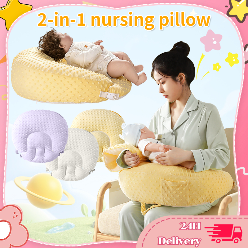 Bantal Menyusu Bentuk U Bantal Menyusui Bayi Baru Lahir Cerun Anti-Tumpah Susu Bantal Nursing dengan Slope