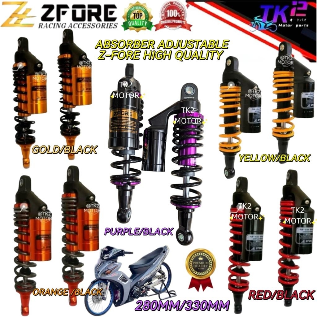 ZFORE 280MM/330MM ABSORBER SRL115FI /SS2/RXZ/W125/DASH
