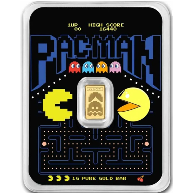 1 GRAM PAC - MAN 45th ANNIVERSARY GOLD BAR 999.9