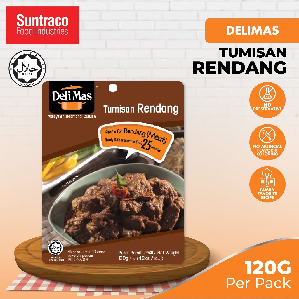 DeliMas Tumisan Rendang (120g) Rendang Paste Rendang Nyet Pes Rendang
