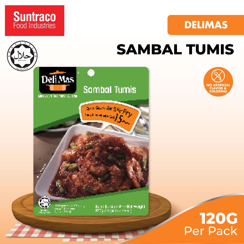 DeliMas Sambal Tumis (120g) Chili Paste Chili Sauce Sambal Penyet