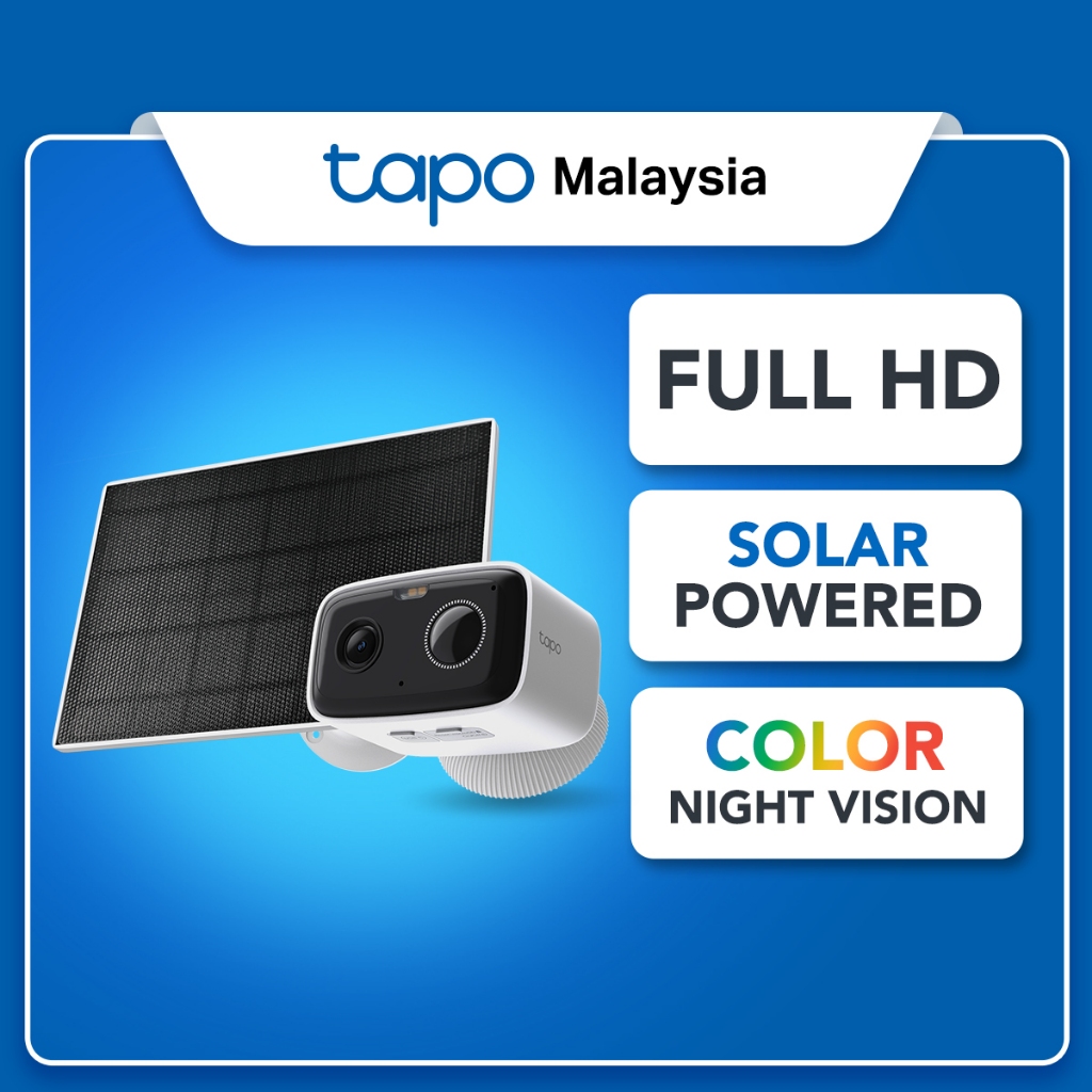 【SIRIM】TP-Link Tapo TC80 KIT Solar Power Wi-Fi Security Camera – 2MP 1080P FULL HD , AI Alerts, Weatherproof Outdoor Cam