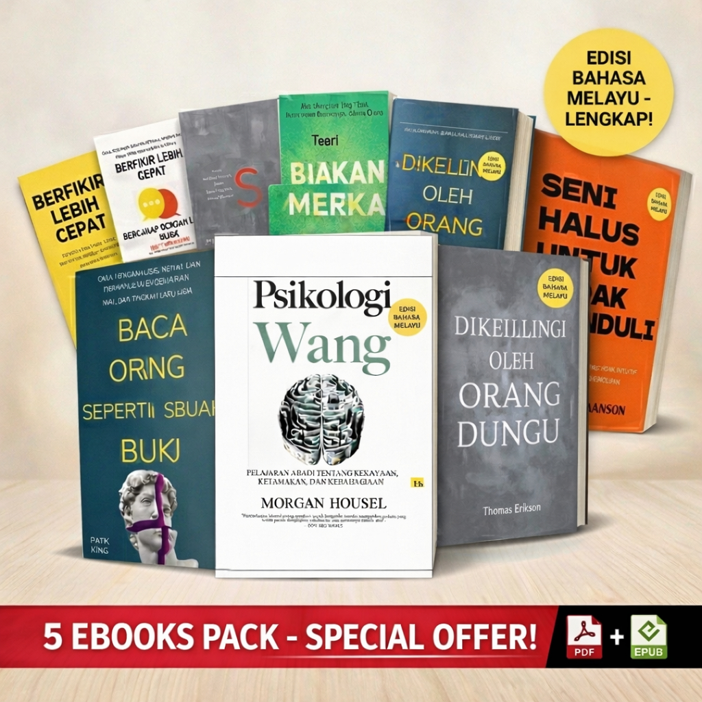 🔥 Deal Lagi Jimat! Pakej 5 Ebook Bahasa Melayu | Pilih 5 Ebook Popular! Hanya RM15!