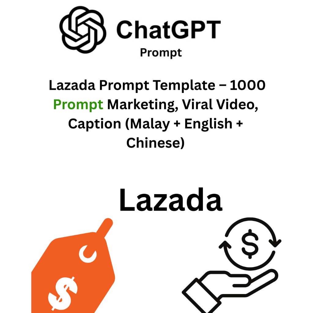 1000 Lazada prompt - Keyword Prompt Pack – Make Good Sales in Lazada (English + Malay + Chinese)
