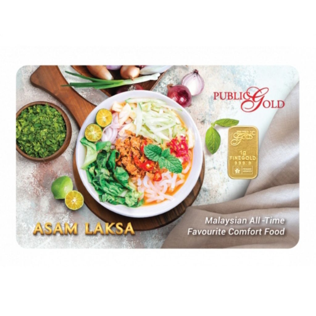 PUBLIC GOLD Bullion Bar 1g (Au 999.9) - Asam Laksa