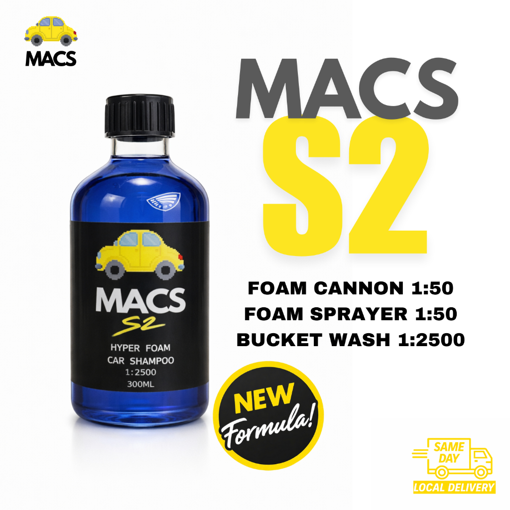 MACS S2 Hyper Wash Foam Car Shampoo Wash Brightening Shampoo