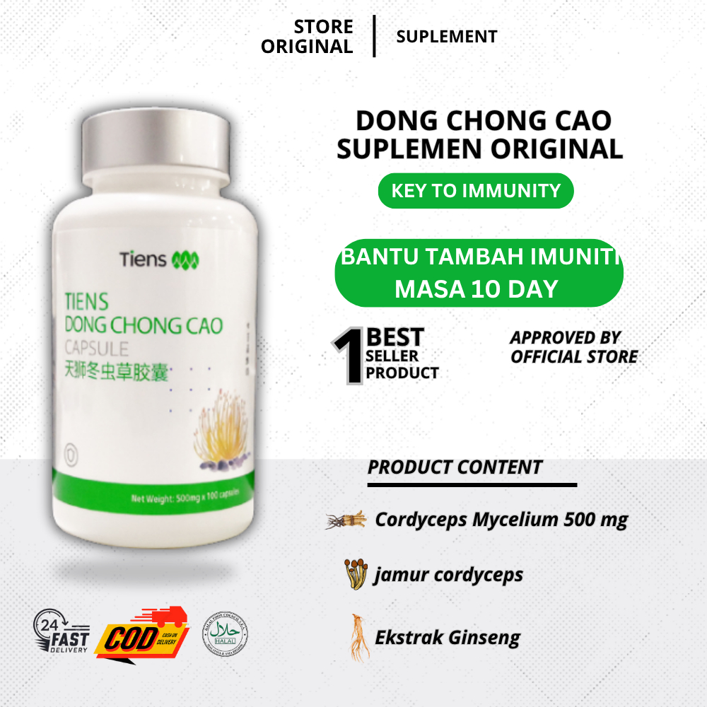 Dong Chong Cao Tiens Original Cordyceps Tongkat Ali | Tingkatkan Imuniti Lulus KKM
