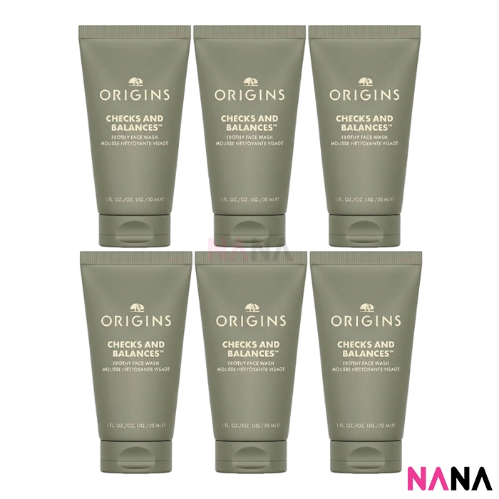 ORIGINS CHECKS AND BALANCES Frothy Face Wash 30ml x6