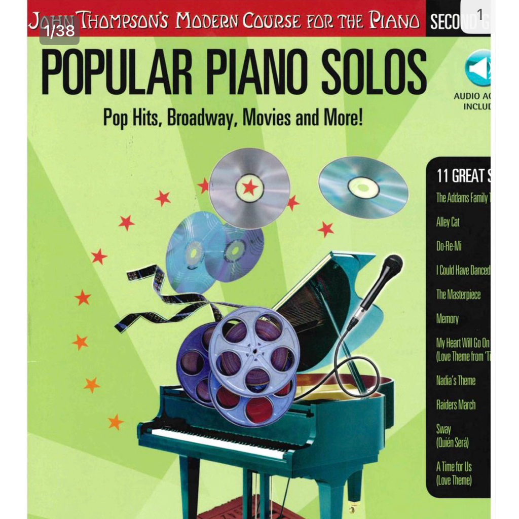 JT Popular Piano Solos ~ Ebook Piano Grade 3 ~ 4 level piano sheets