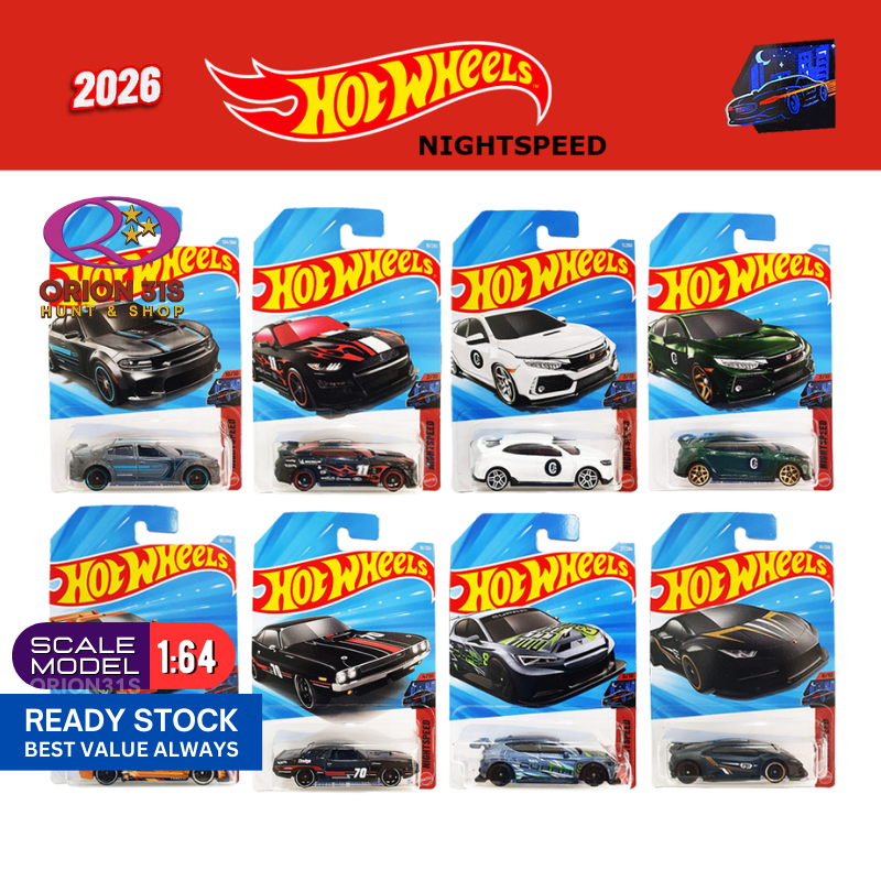 Hot Wheels 2026 Nightspeed LB-Works Lamborghini/ Honda Civic/ Cadillac/ Corvette/ Ford Mustang/Dodge