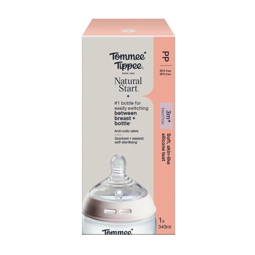 Tommee Tippee Natural Start PP Bottle 340ml with Medium Teat