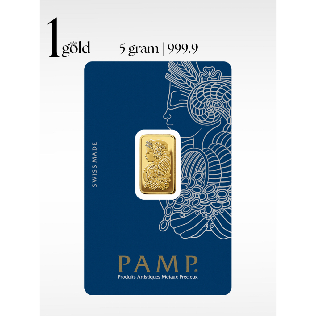 [5 gram] 1Gold PAMP Lady Fortuna™ Gold Minted Bar (999.9) 100% Authentic