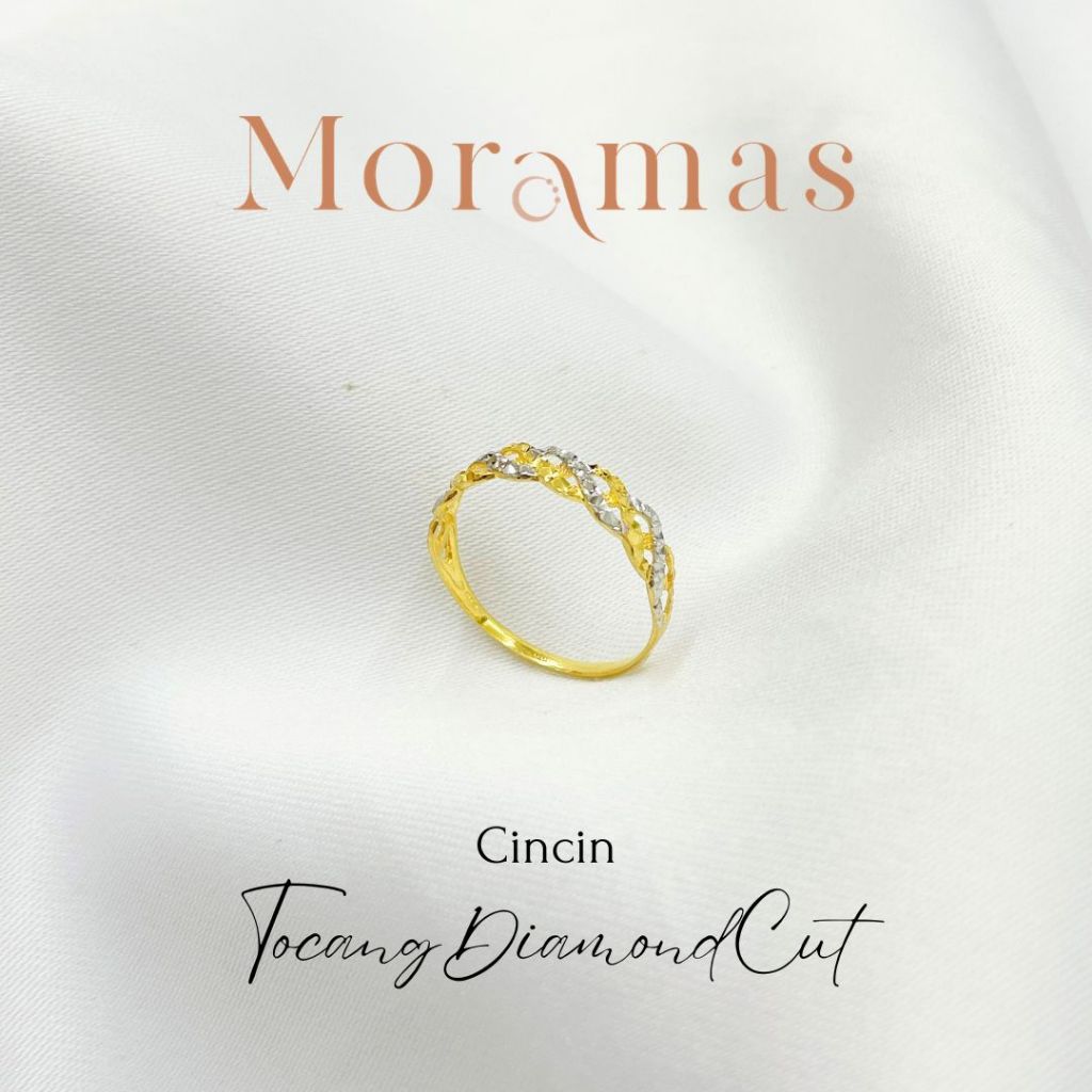 Moramas FASHION 2C Ring 916 Gold/Cincin TOCANG DIMENSI 2C Emas 916/时尚戒子916金