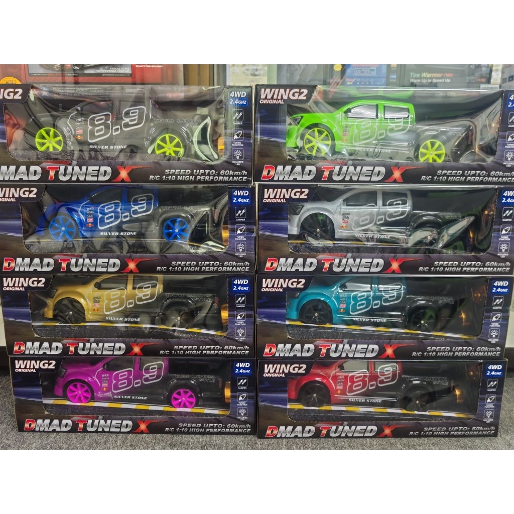 VVM: (✓SUSPENSION) RC DRIFT CAR TURBO DESIGN ISUZU DMAX TUNED X 8.9 1:10 4WD 2.4GHZ RC WING2 ORIGINAL 2BATTERY(2026)