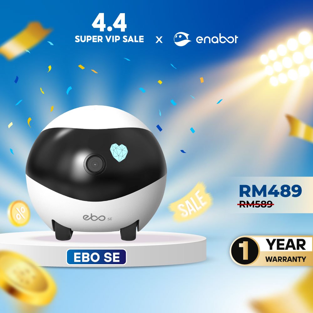 Enabot EBO SE Smart Home Moving Robot CCTV Camera | Interactive Actions | 2 Way Communication