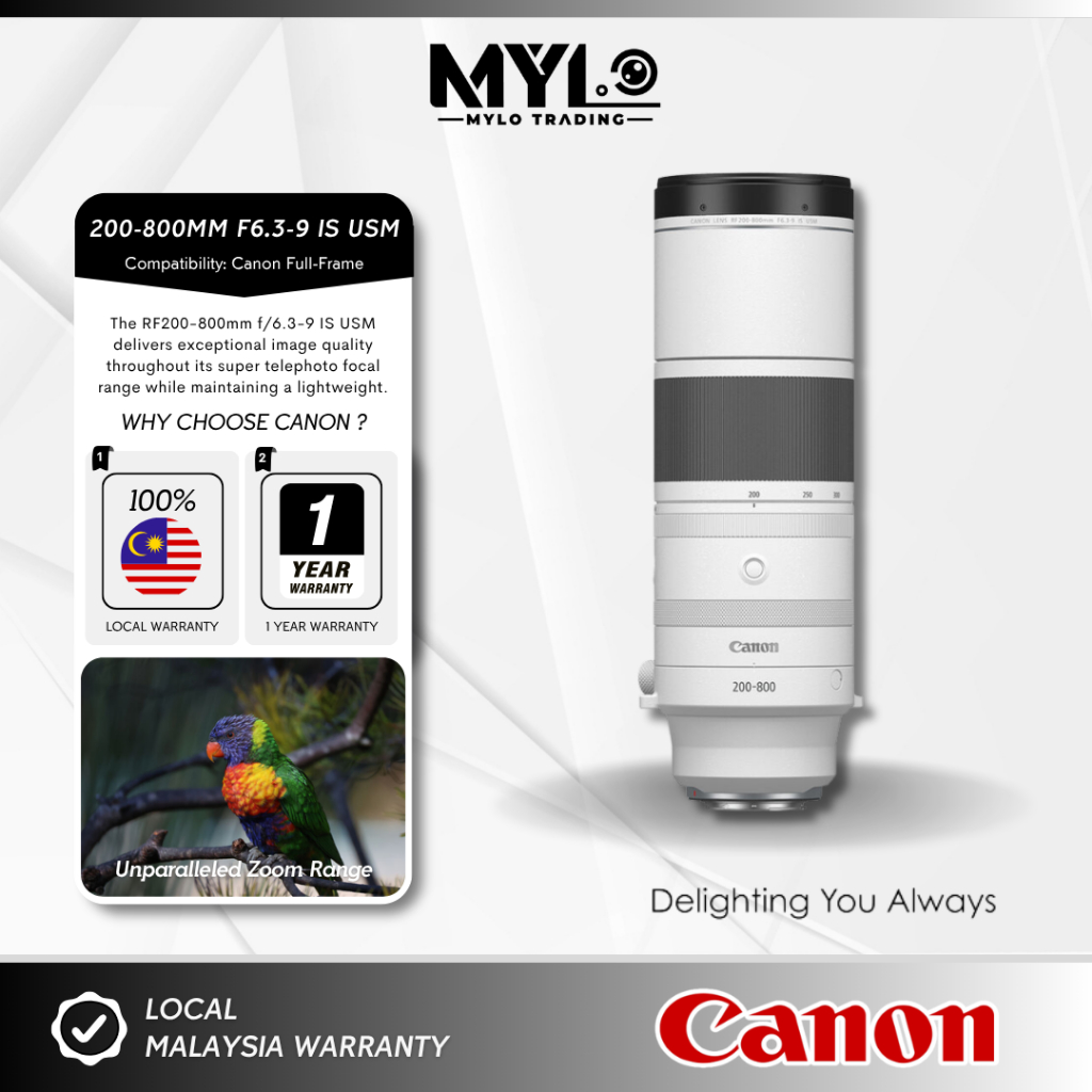 Canon RF 200-800mm f/6.3-9 IS USM Lens ( Canon RF )