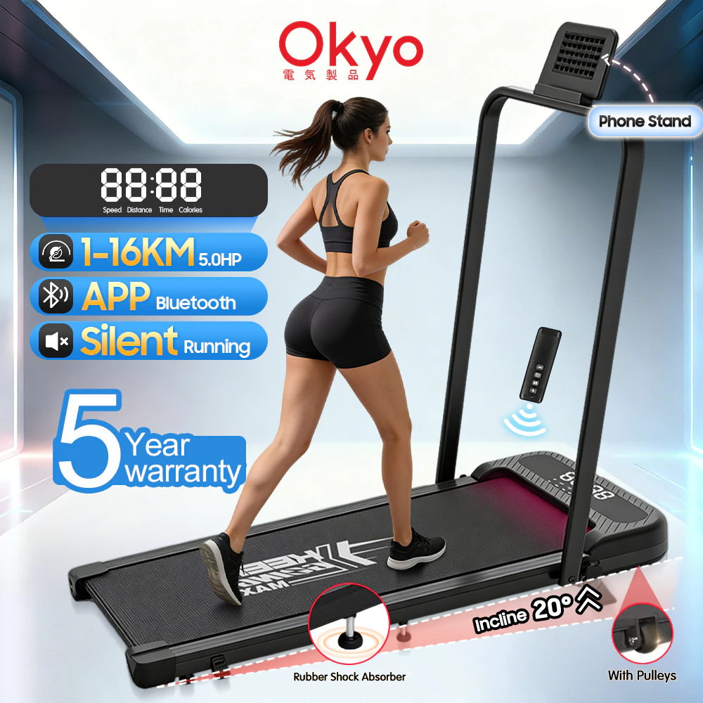 NEW UnibodyWalking treadmill 16 KM/H walking pad running smart fitness machine ultra-thin一體成型跑步機