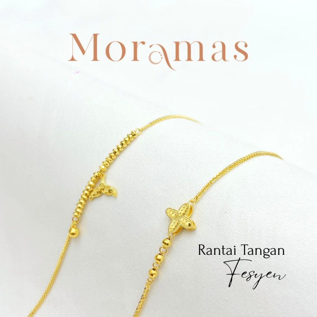 Moramas FASHION Bracelet 916 Gold/ Rantai Tangan FESYEN Emas 916 /时尚手链916金