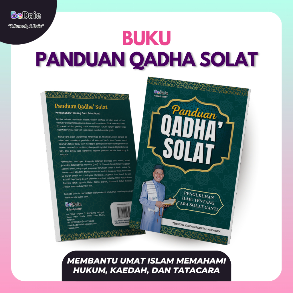 [BEDAIE OFFICIAL HQ] Buku Panduan Qadha Solat: Hukuman, Jenis, dan Cara Solat Qadha
