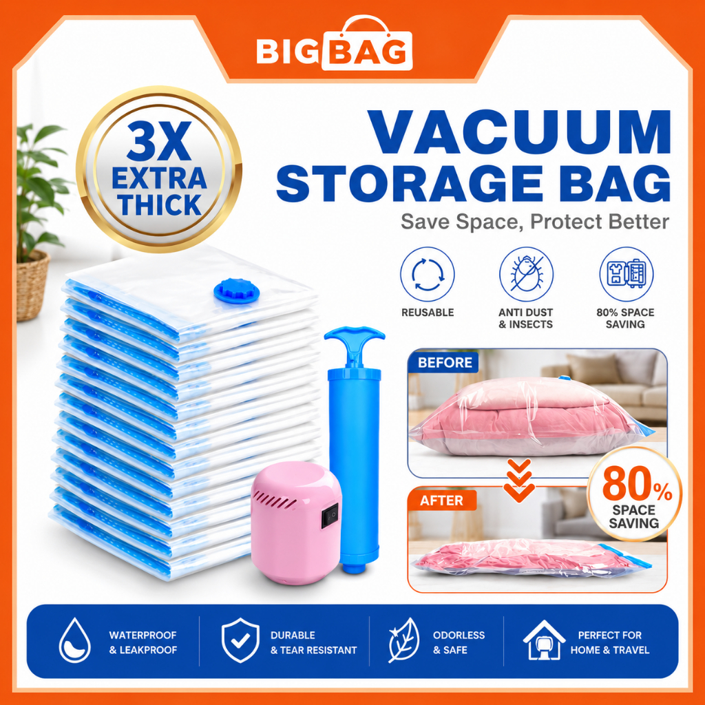 Vacuum Bag Clothes Organization Vacuum Storage Bag Vacuum Plastic Bag With Electric Pump Plastik Vacum Bag Vakum Beg