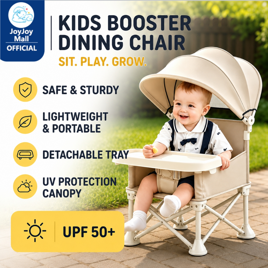 2 in1 Foldable Baby Chair Baby Dining Chair Baby High Chair With Safety Belt Camping Chair kerusi makan baby