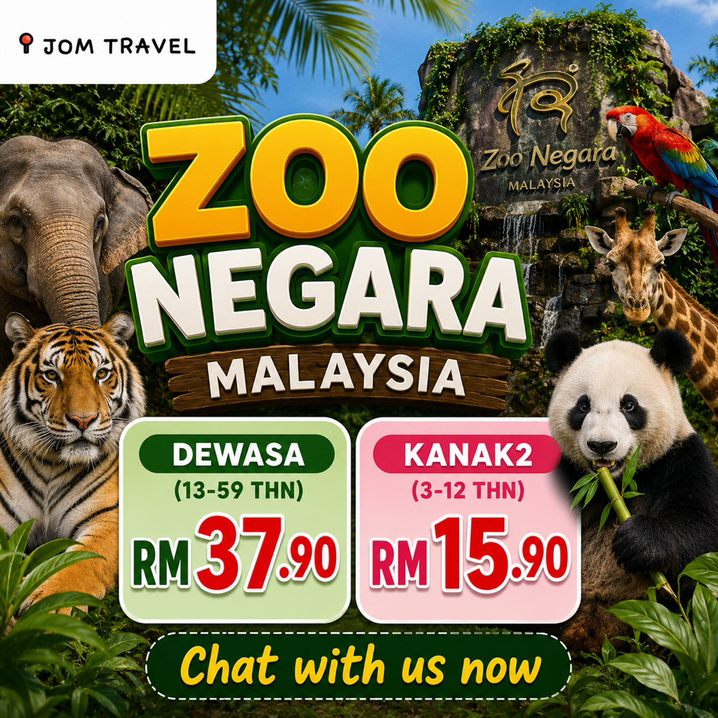 [Chat with Us Now] Zoo Negara Admission Ticket (Include Giant Panda Conservation Centre)