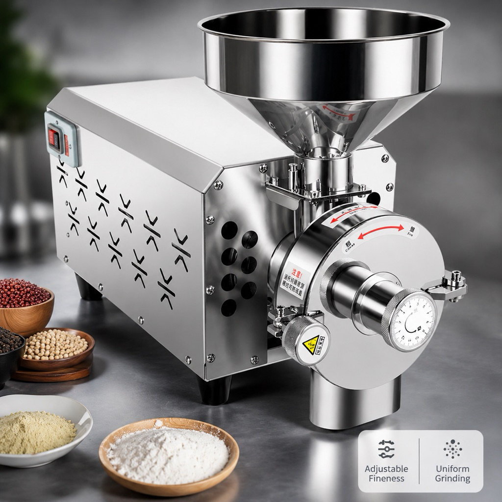 Fine Powder Grain Herbs Crusher Pulverizer Blender Machine Fine Powder Crushing Machine Mesin Tepung Halus 粉碎机