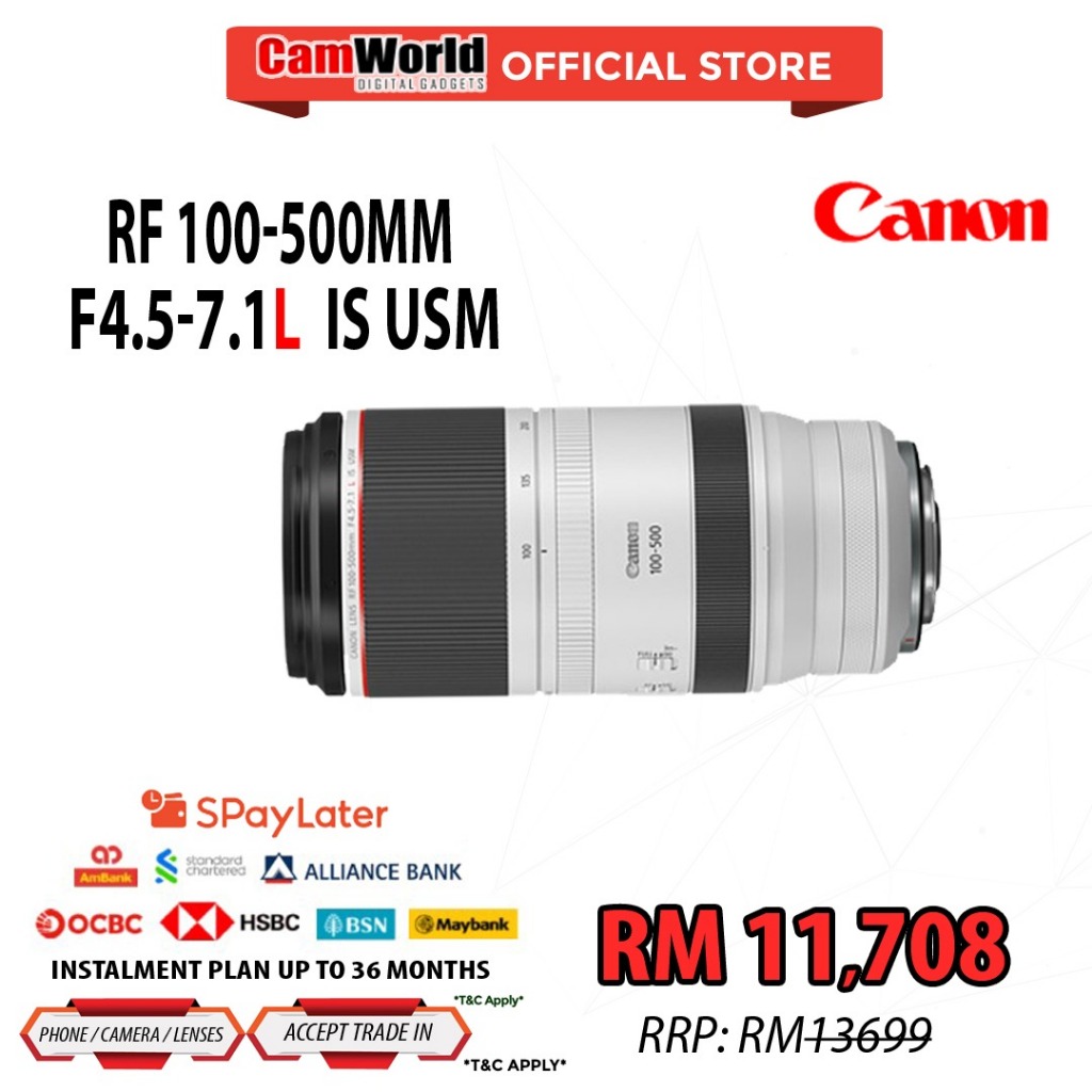 Canon RF 100-500mm F 4.5-7.1L IS USM