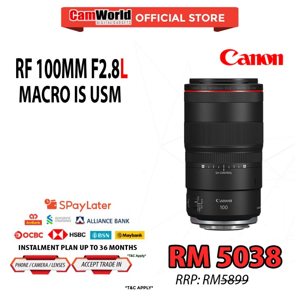 Canon  RF 100mm f2.8L Macro IS USM CANON MALAYSIA