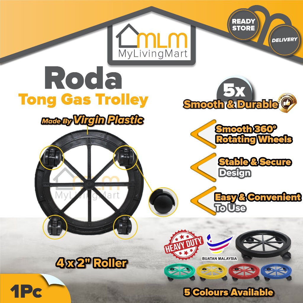 Gas Tank Roller Heavy Duty / Gas Roller Base / Gas Cylinder Tank Mover / Gas Roller Stand / Flower Pot Roller