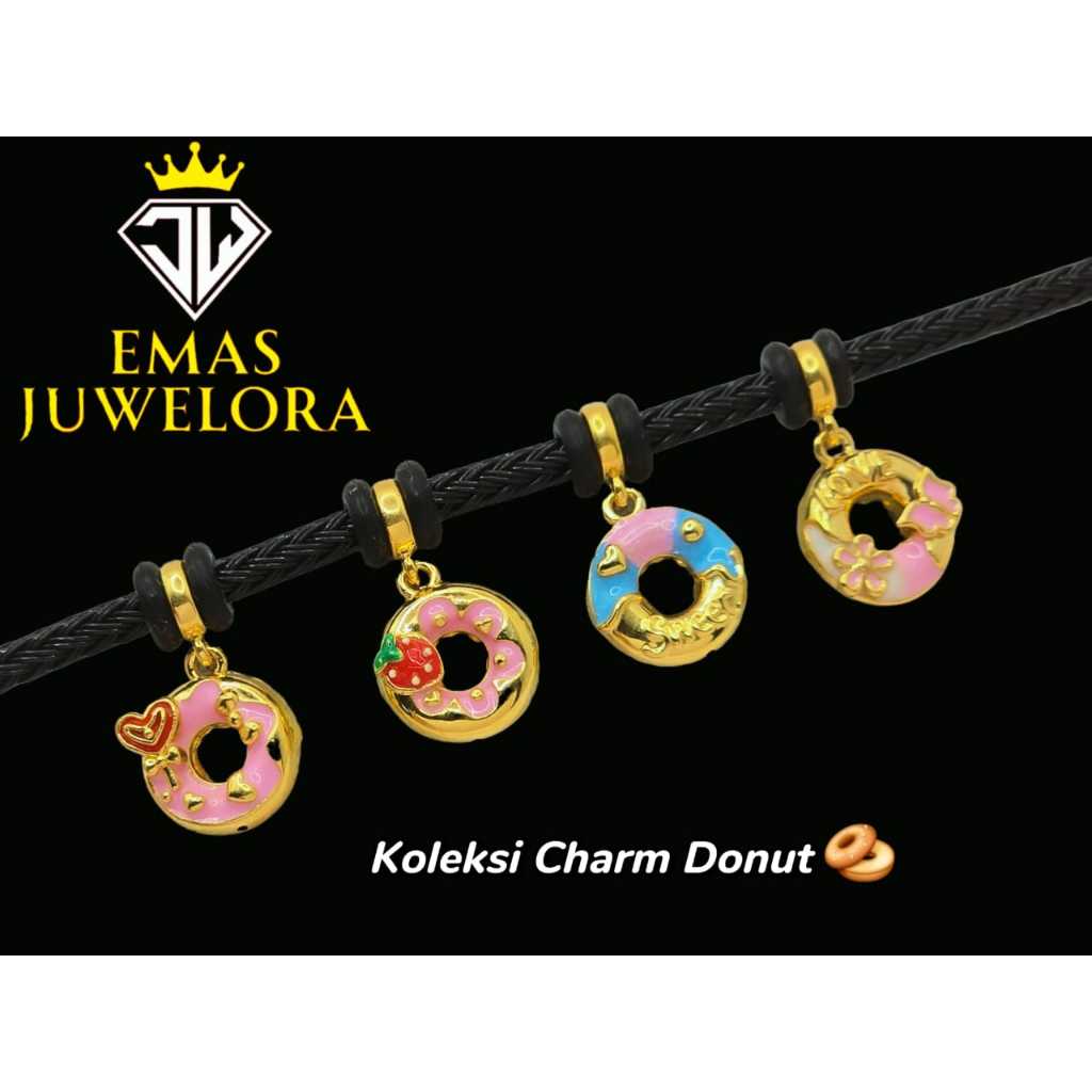 Juwelora Emas 916 3L Donut Loket | Donut Charm | Emas 916 | Emas Bajet #emas916 #emasbajet #emasmalaysia