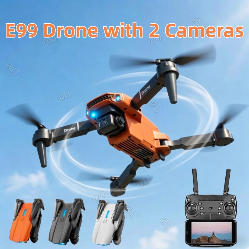 2026 E88/E99 Pro Drone 4K HD dual camera WiFi remote control dron portable mini aircraft 无人机