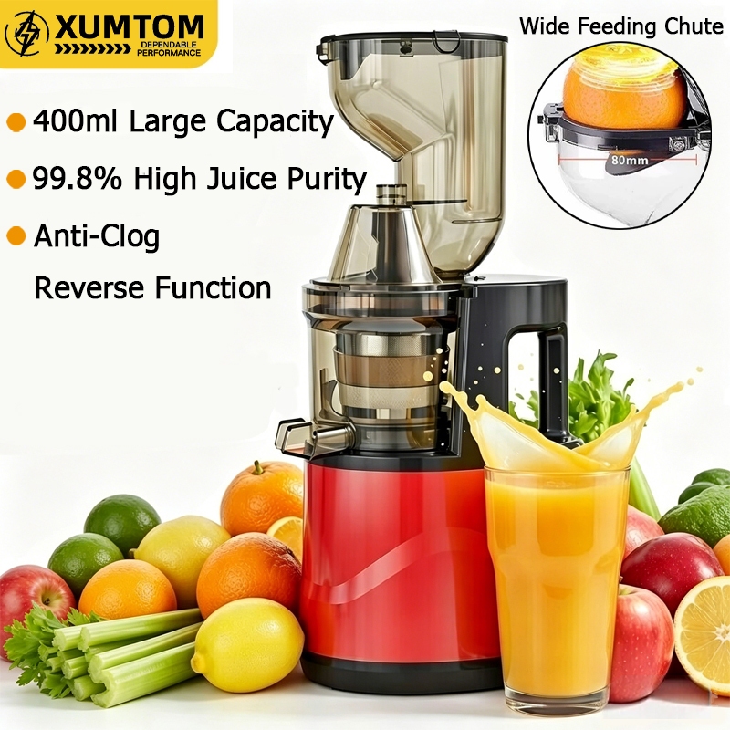 Upgrade🔥2026 New Model 600W High Power Heavy Duty 99.8% Juice Purity Anti-Clog Slow Juice Extractor Easy Clean Mesin Jus