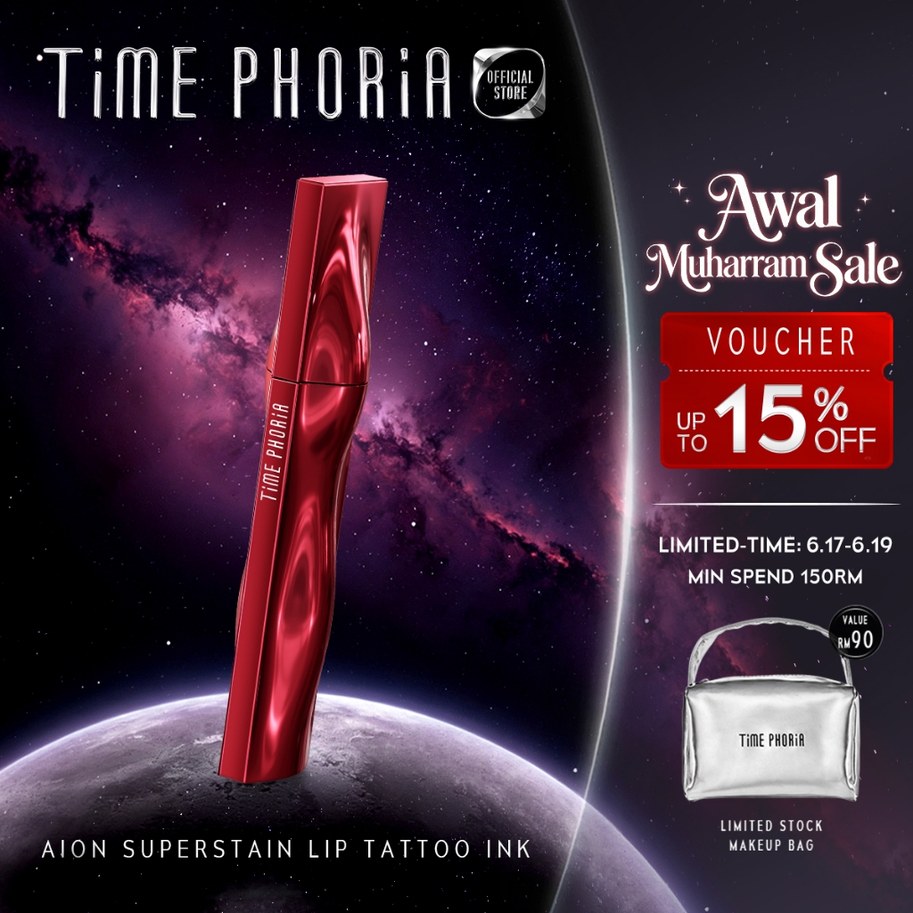 TIMEPHORIA -【New Launch】 Aion Superstain Lip Tattoo Ink Liptint Glossy Waterproof 24H Tattoo-Like Longwear Non-Drying