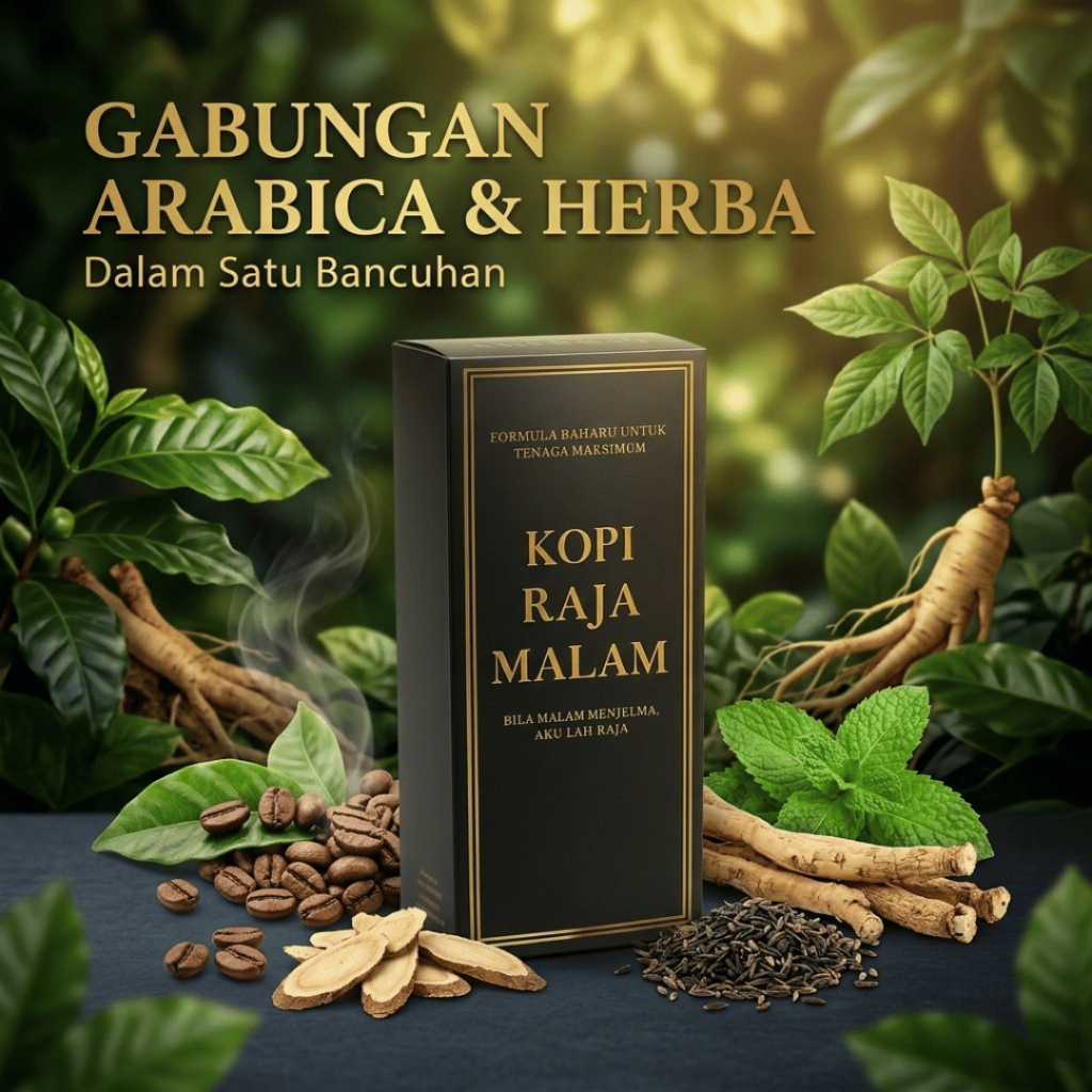 Kopi Raja Malam | Formula Baharu Untuk Tenaga Maksimum | 3in1