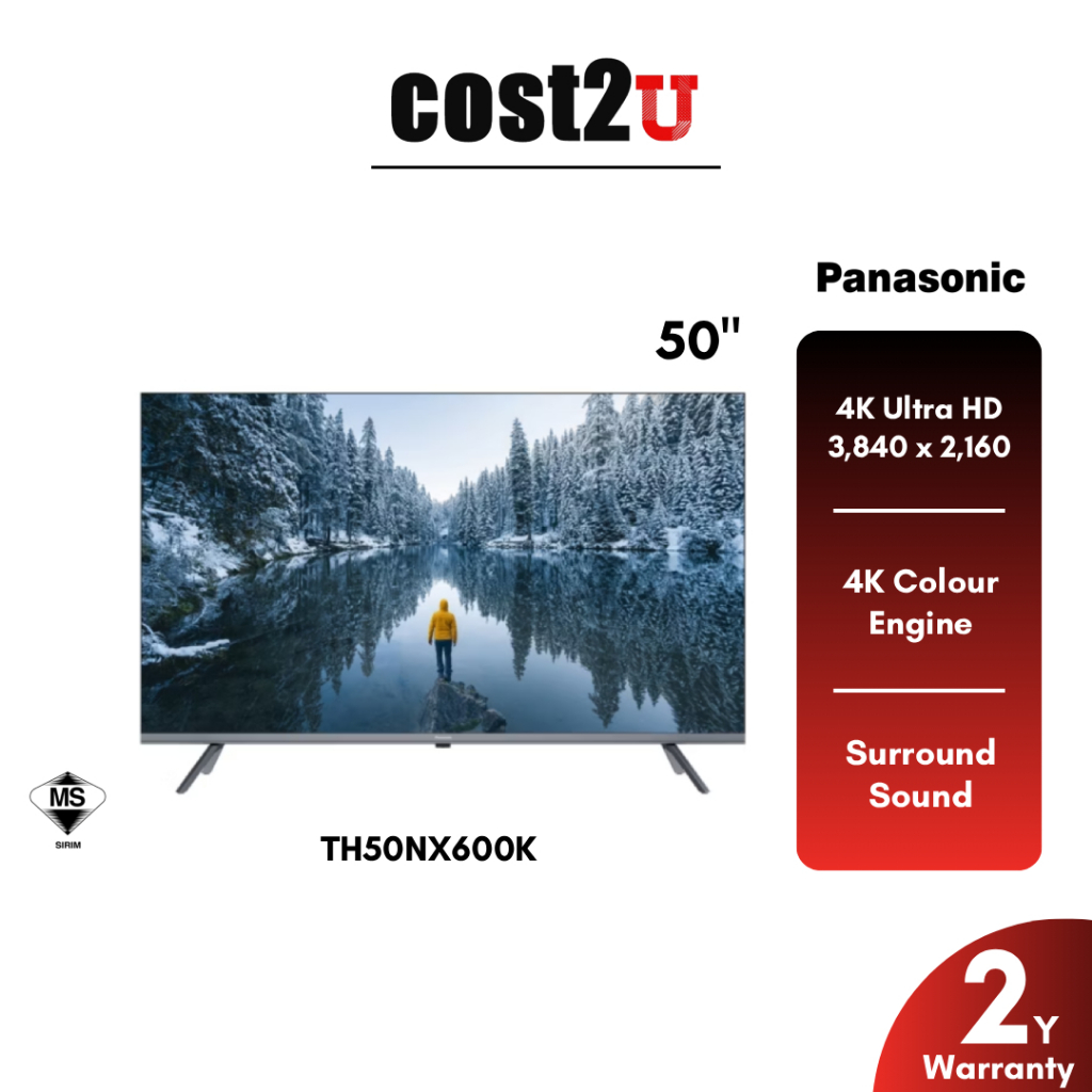 Panasonic NX600K (50"/55") LED 4K HDR Google Smart TV | TH-50NX600K TH-55NX600K (Television Televisyen 电视机 Smart TV)
