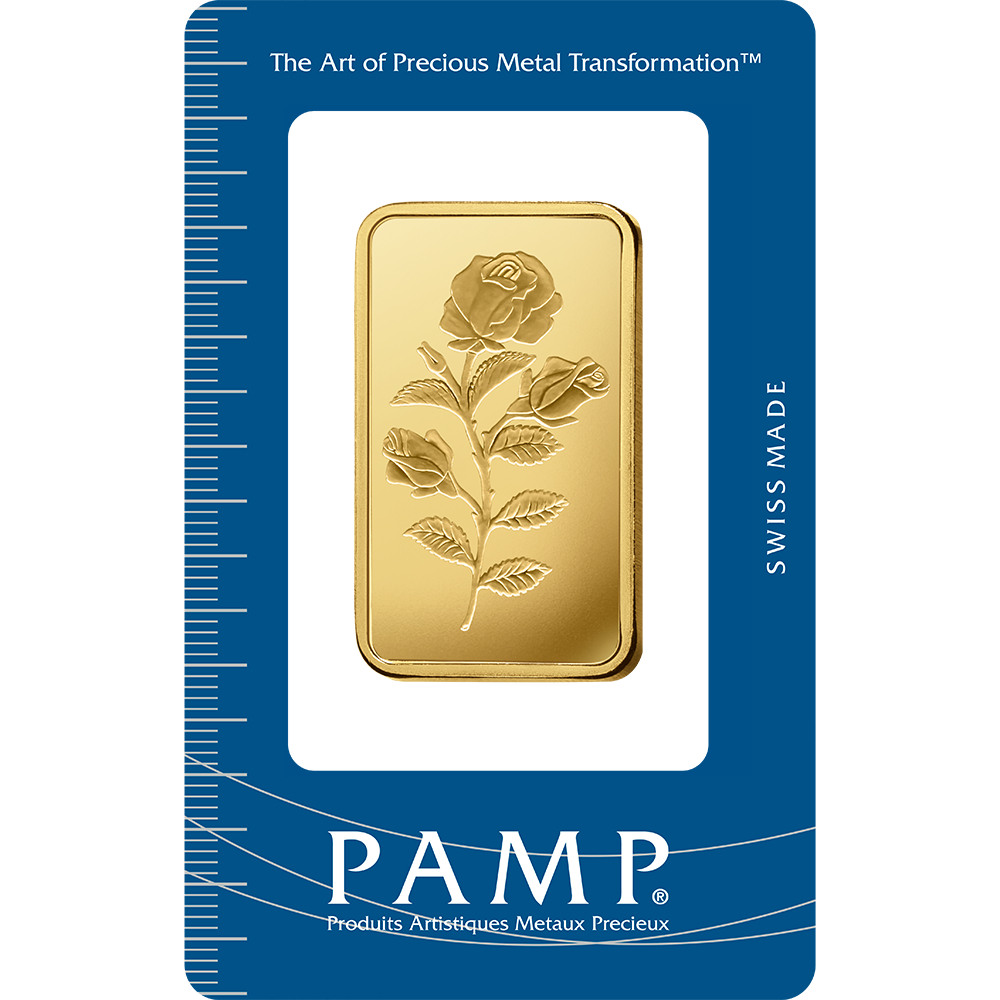 MBILAL GOLD PAMP ROSA BAR 1GRAM 999.9