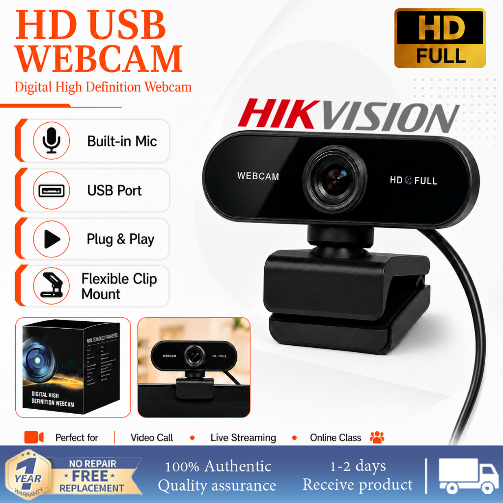 USB Full HD Webcam  Widescreen Video Calling auto focus For Computer Mac Laptop Desktop Live Streaming Camera