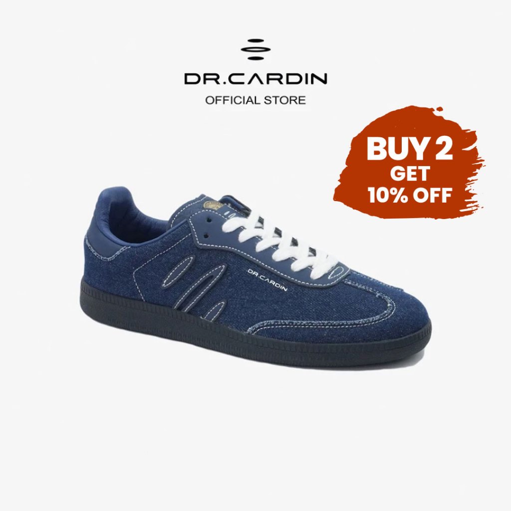 [BUY 2 10% OFF] Dr Cardin The Origin: Heritage Collection Men Sneaker RJC-61178 | Denim/Faux Suede/Leather Kasut Nadhir