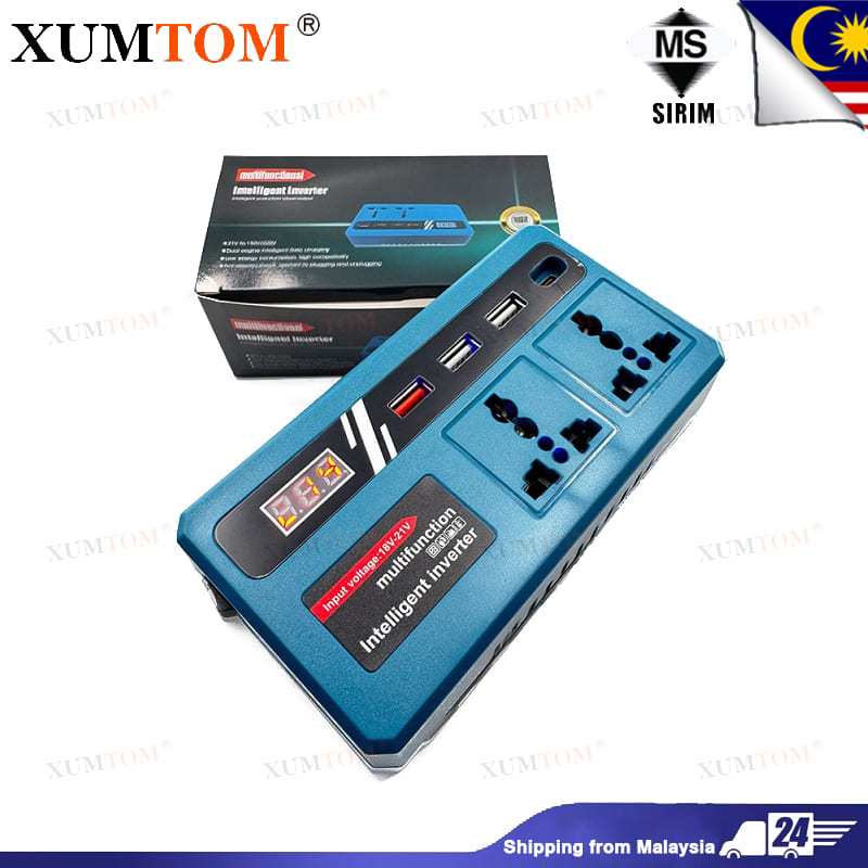 Car Power Inverters Power Inverters for 20V Battery Inverter 20v to 220v Converter with Dual USB,AC Outlet and Type-C