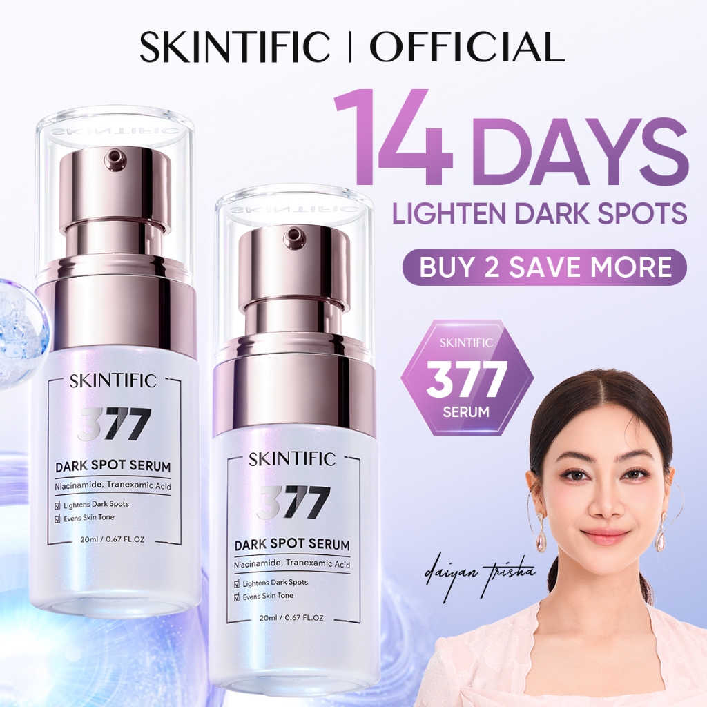 SKINTIFIC Sym White 377 Dark Spot Serum muka with Niacinamide Brightening Whitening Glowing Skincare centella essence