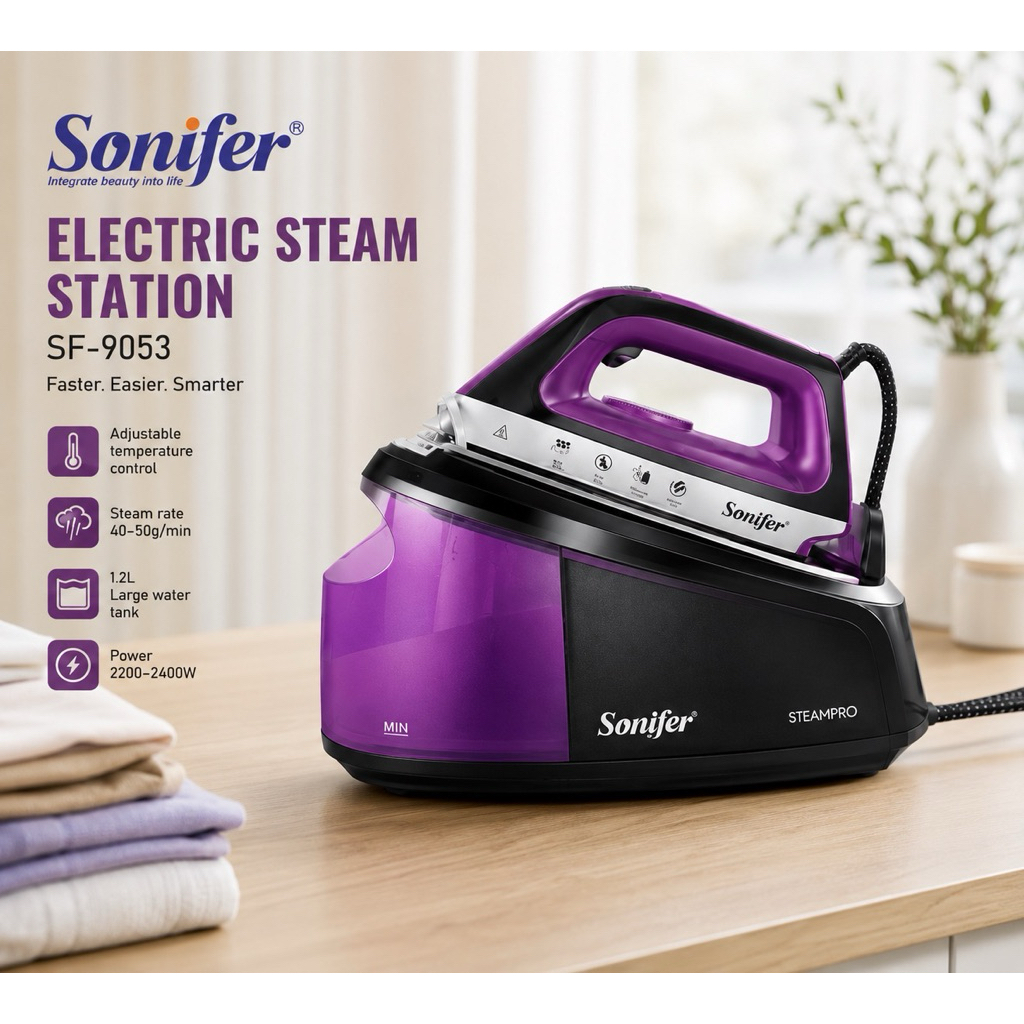 SONIFER SF-9053 Steam Generator Iron 1.2L (Seterika Wap)