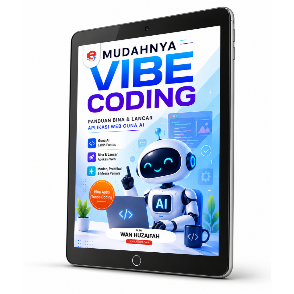 [EBOOK] MUDAHNYA VIBE CODING - Panduan Bina Website & Aplikasi Dengan Bantuan AI — Tanpa Perlu Jadi Pakar Coding