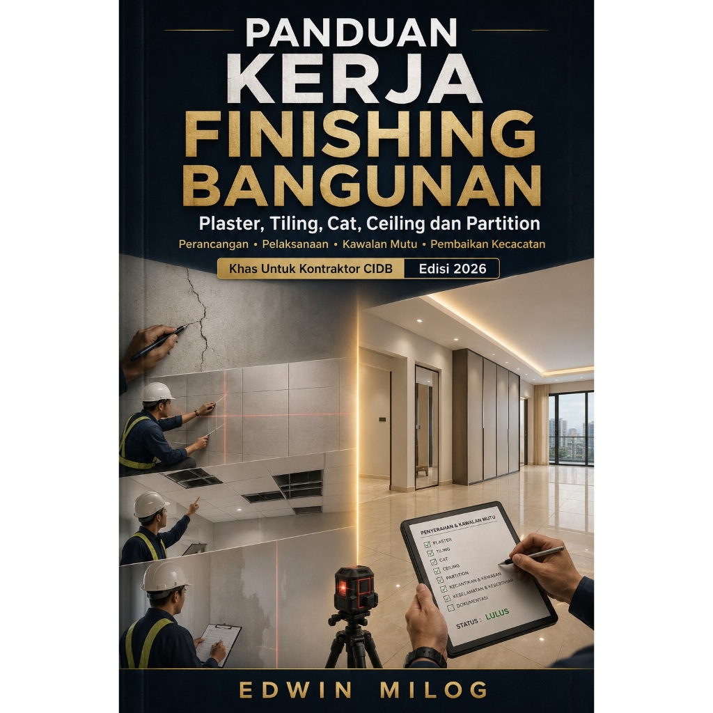 Panduan Kerja Finishing Bangunan (eBook) : Siri Panduan Kontraktor CIDB
