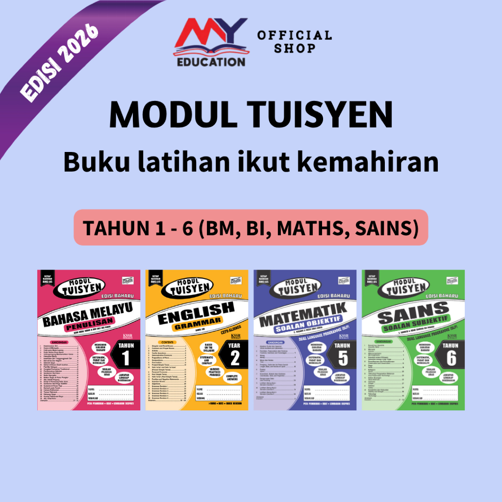 [MyEducationBooks] Didik: MODUL TUISYEN EDISI BAHARU KSSR [TAHUN 1-6] BM,BI,Sains,Maths - Sesuai untuk mengukuhkan asas