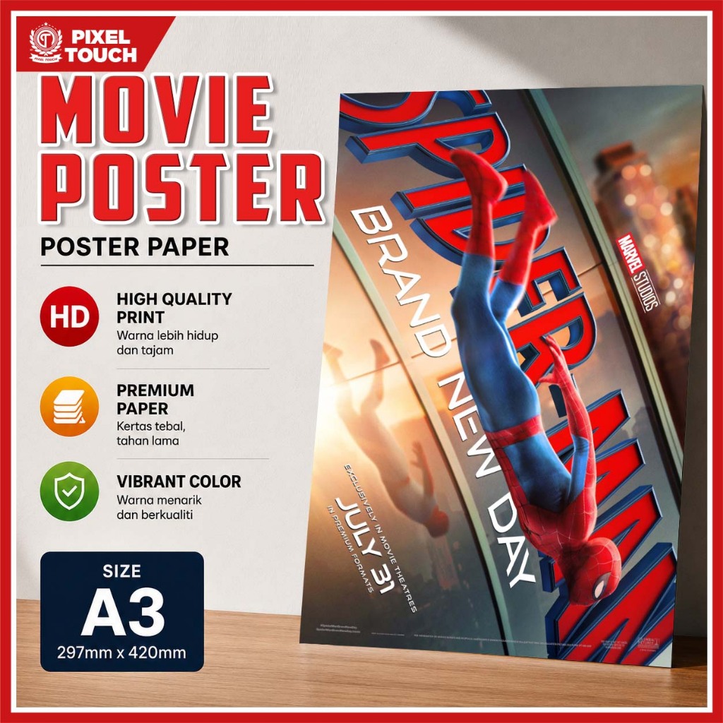 Marvel Spider-Man Movie Poster A3 Wall Decor Painting Poster Prints for Bar Cafe Home